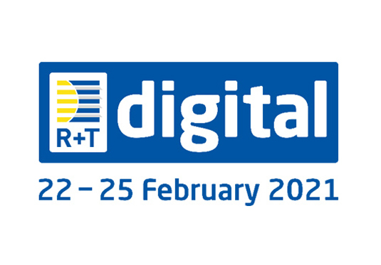 Wir laden sie zur der online-messe R+T Digital 2021 ein
